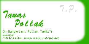 tamas pollak business card